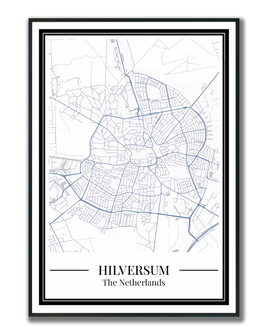 Hilversum - Poster Slate Blue