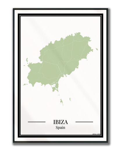 Ibiza - Poster Sage Green