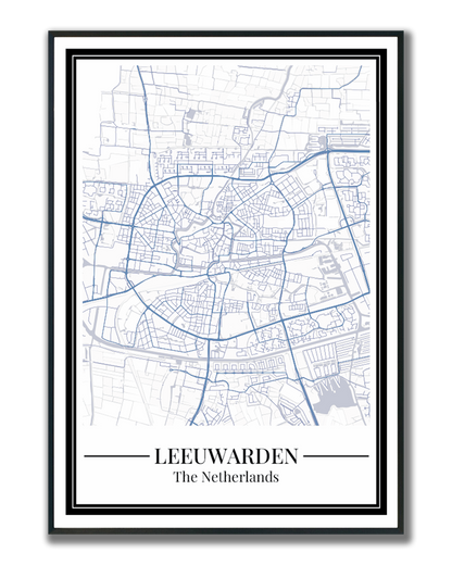 Leeuwarden - Poster Slate Blue