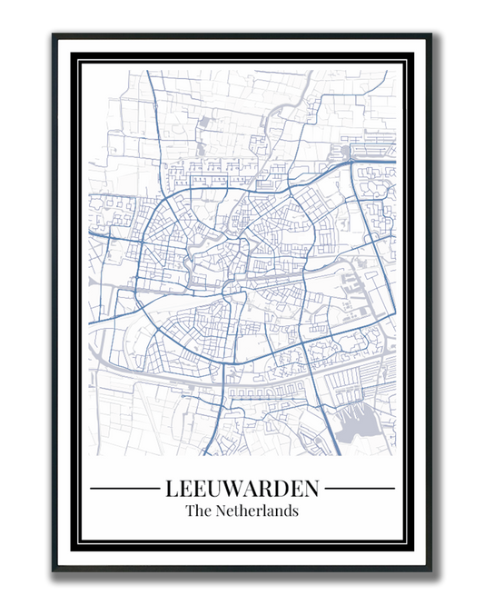 Leeuwarden - Poster Slate Blue