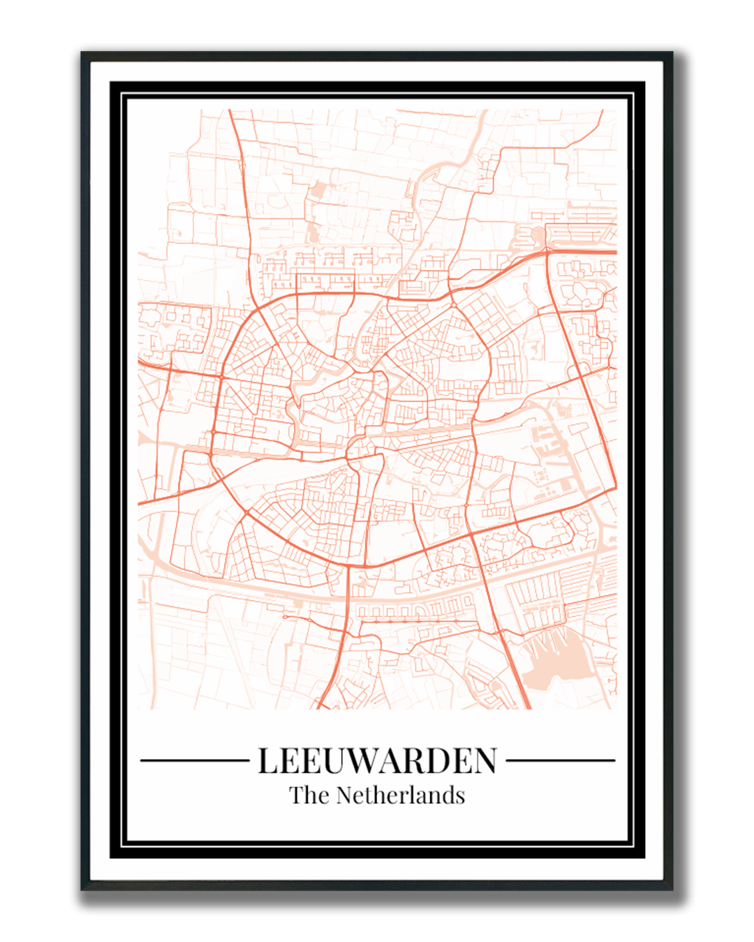 Leeuwarden - Poster Warm Peach