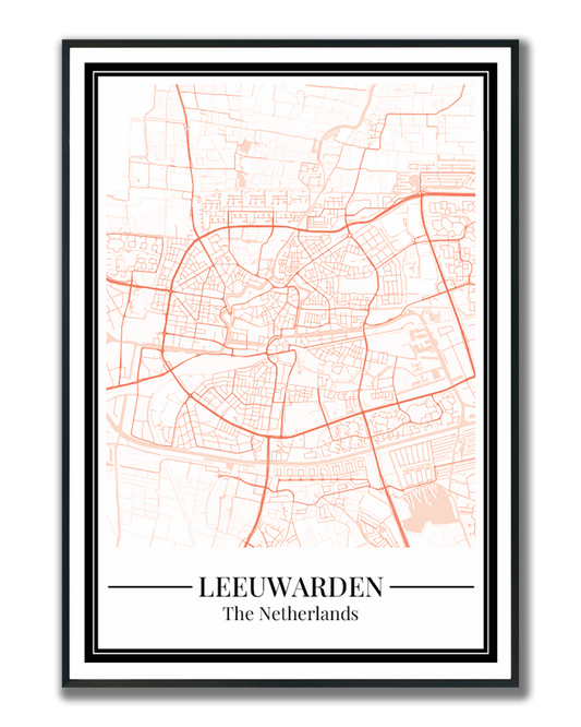 Leeuwarden - Poster Warm Peach