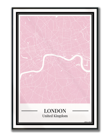 London - Poster Blush Pink