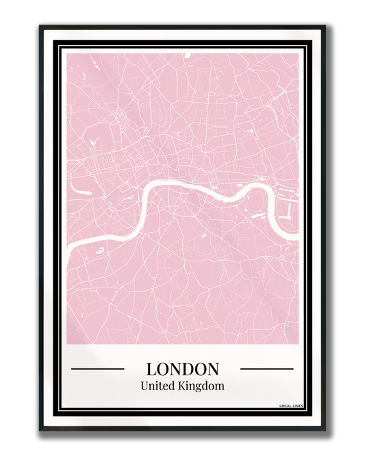 London - Poster Blush Pink