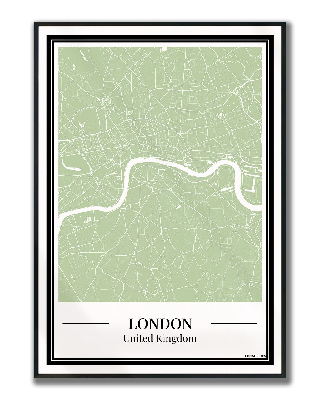 London - Poster Sage Green