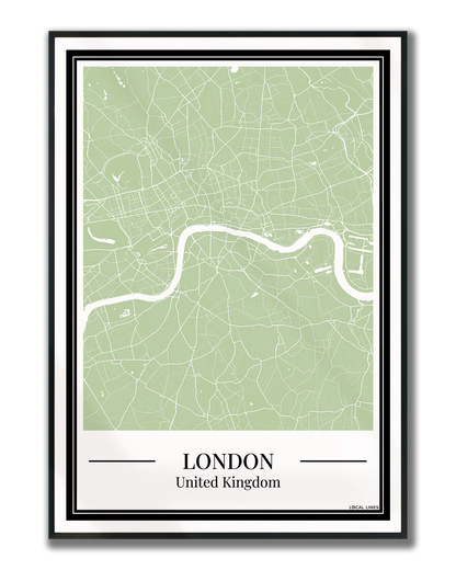 London - Poster Sage Green