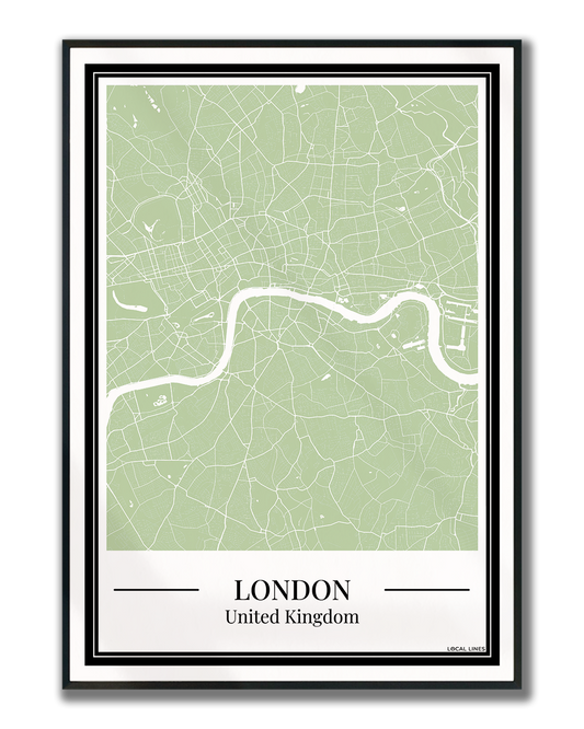London - Poster Sage Green