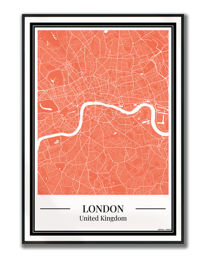 London - Poster Warm Peach