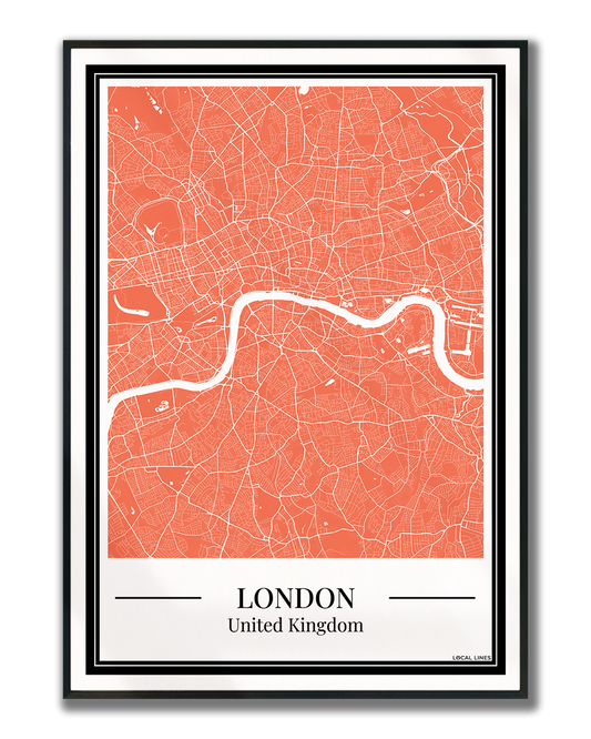 London - Poster Warm Peach