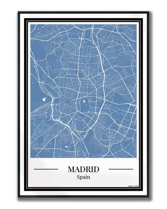 Madrid - Poster Slate Blue