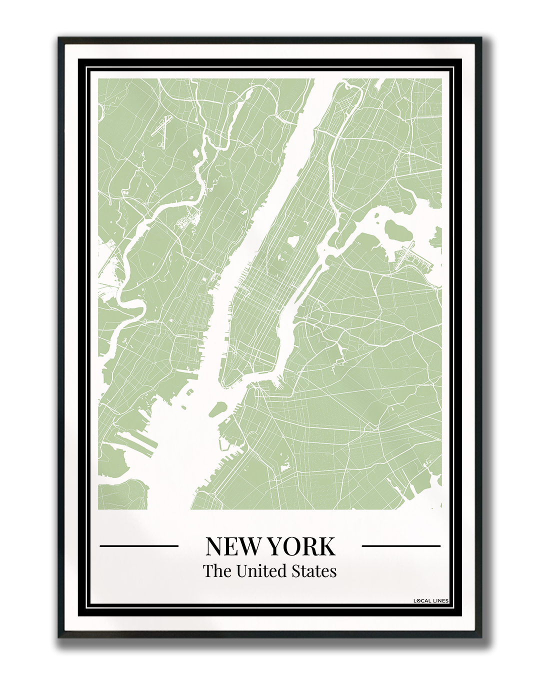 New York City - Poster Sage Green