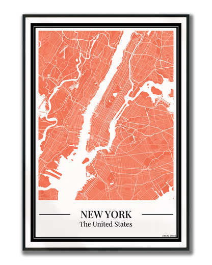 New York City - Poster Warm Peach