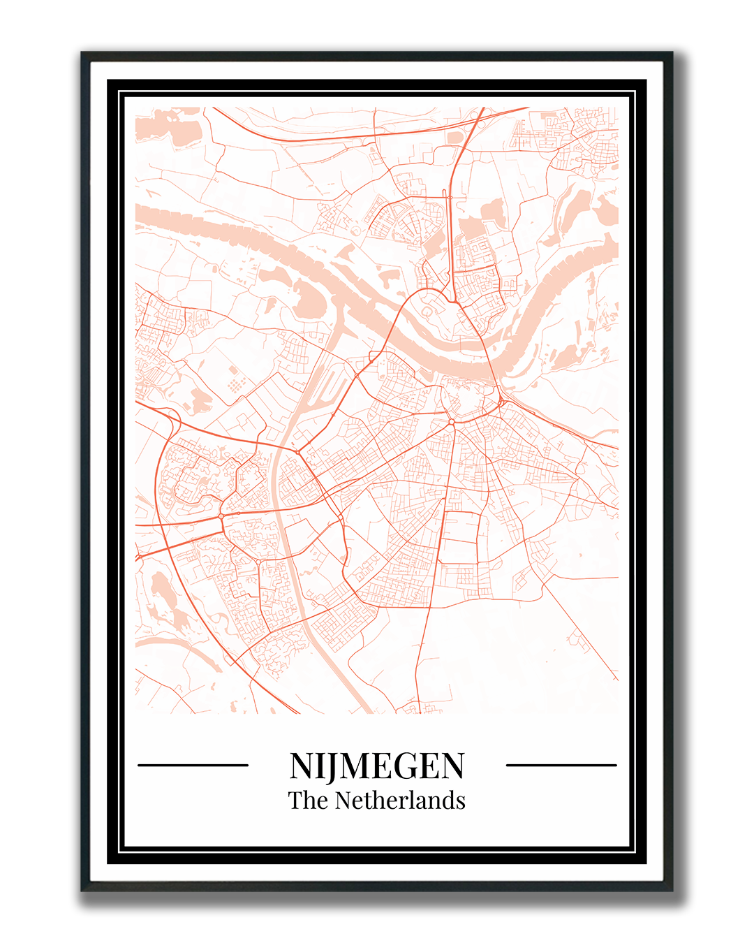 Nijmegen - Poster Warm Peach