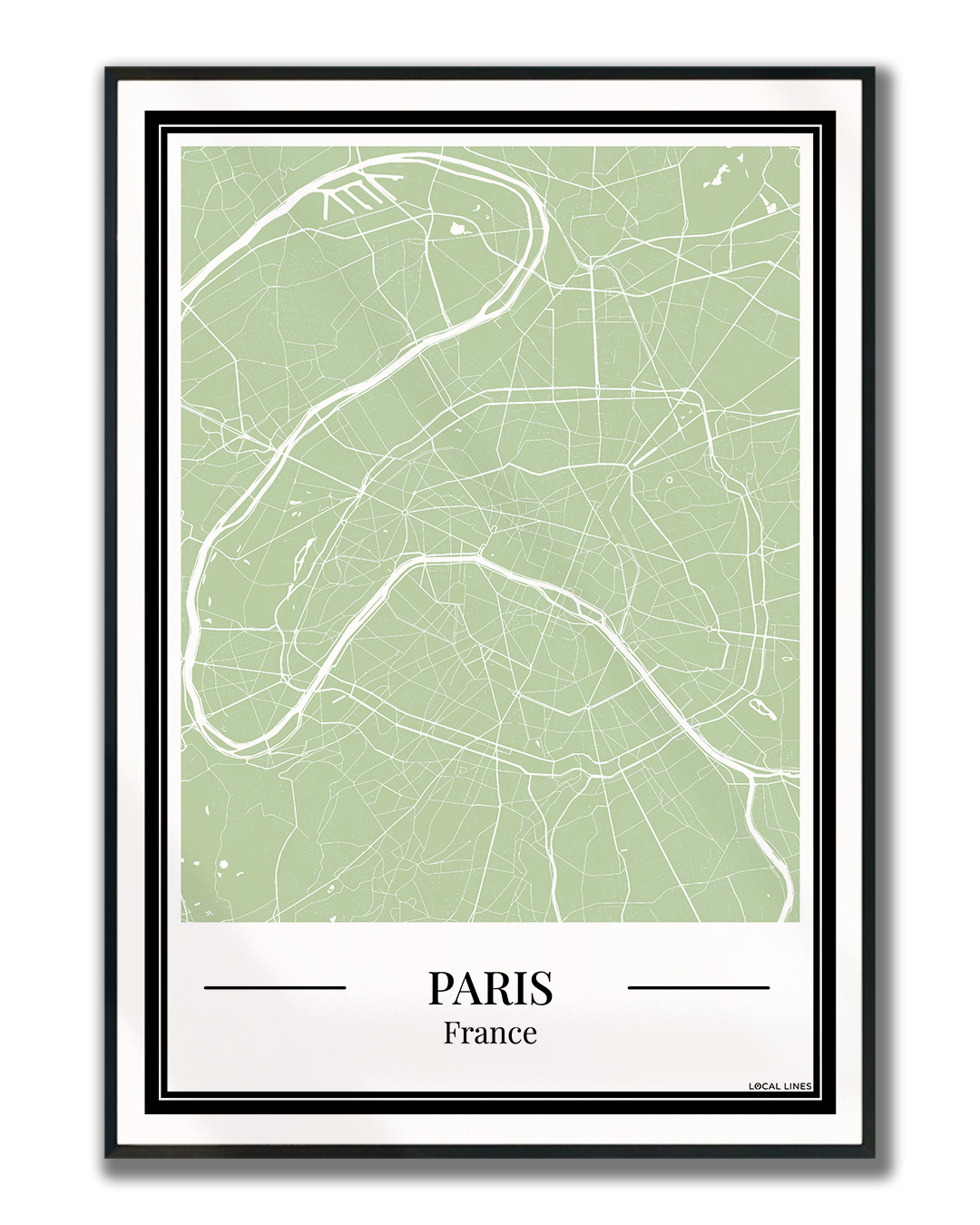 Paris - Poster Sage Green