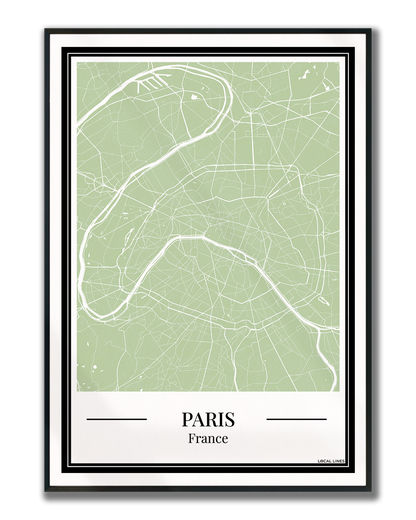 Paris - Poster Sage Green