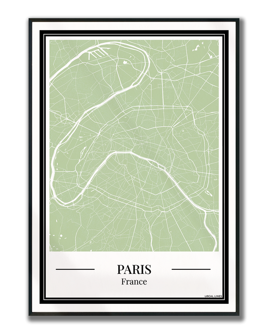 Paris - Poster Sage Green