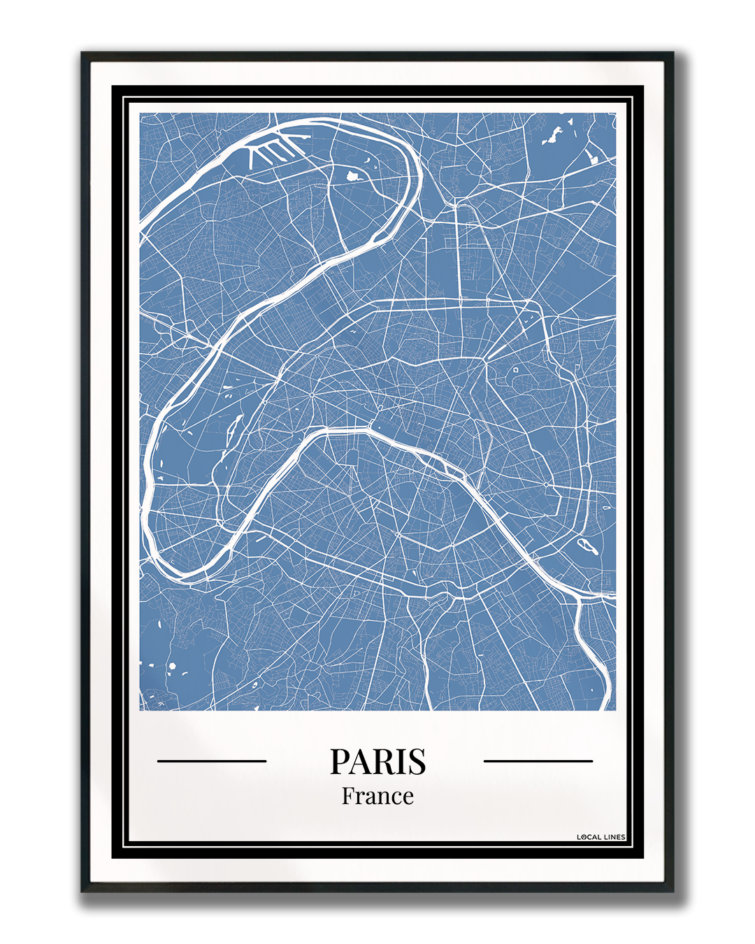 Paris - Poster Slate Blue