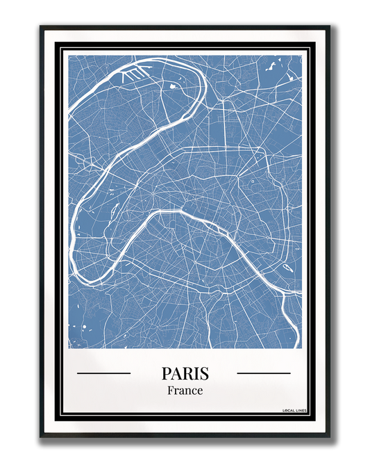 Paris - Poster Slate Blue