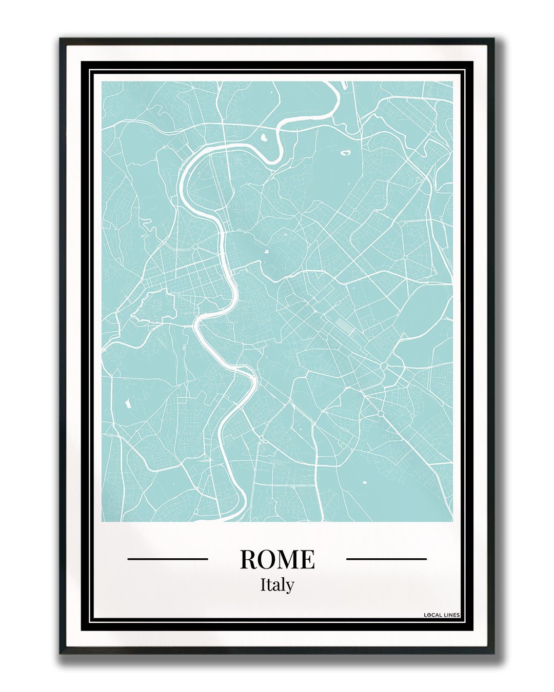 Rome - Poster Aqua Blue