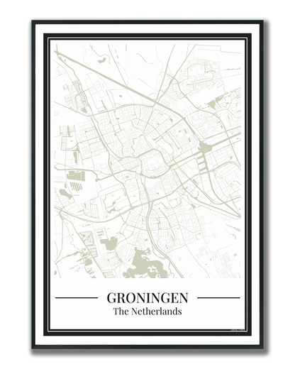 Groningen - Poster Sage Green