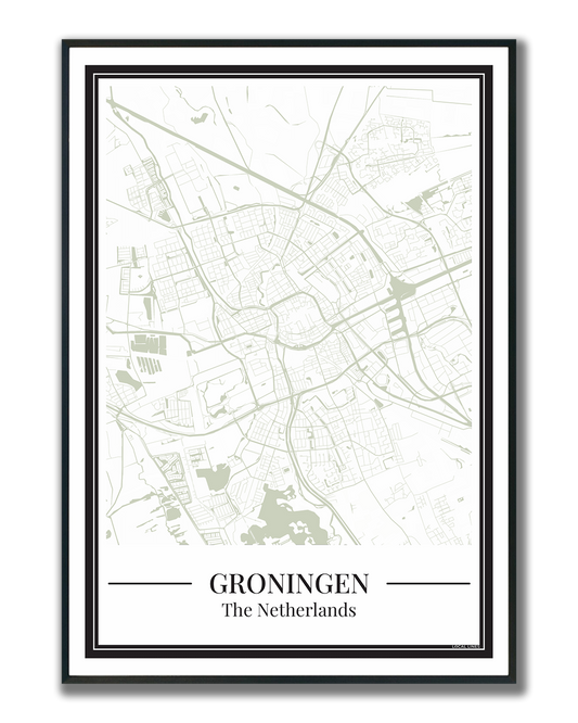 Groningen - Poster Sage Green