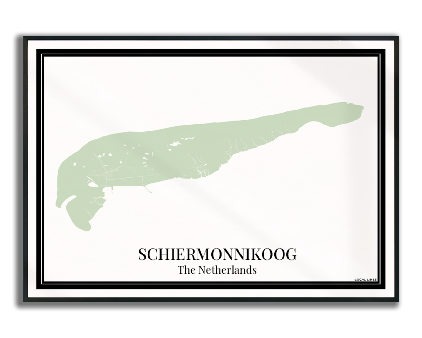 Schiermonnikoog - Poster Sage Green