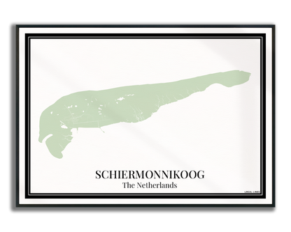 Schiermonnikoog - Poster Sage Green