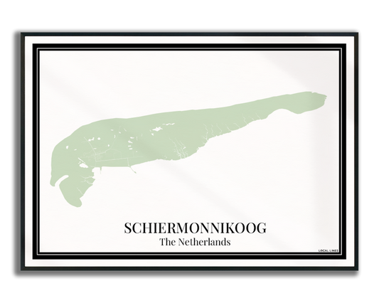 Schiermonnikoog - Poster Sage Green