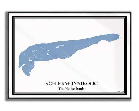 Schiermonnikoog - Poster Slate Blue