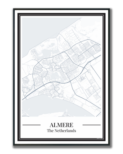 Almere - Poster Slate Blue