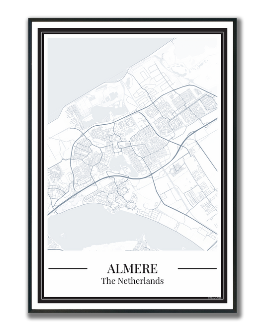 Almere - Poster Slate Blue