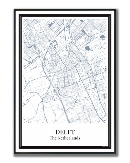 Delft - Poster Slate Blue