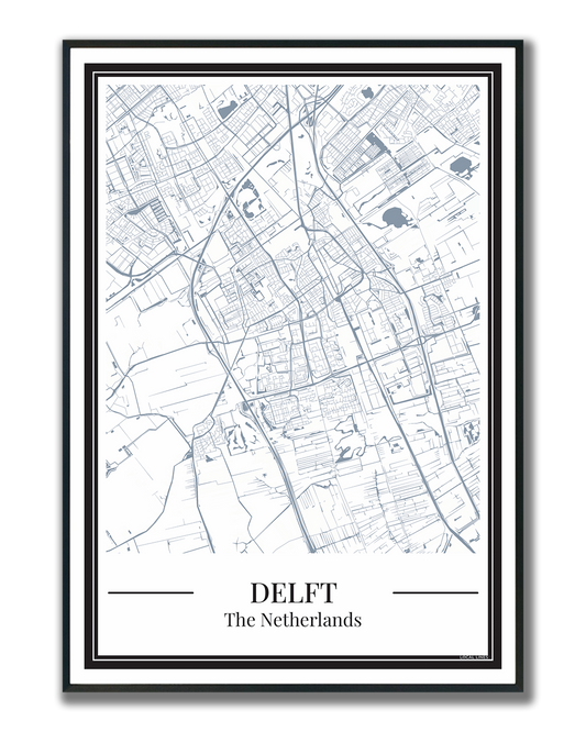 Delft - Poster Slate Blue