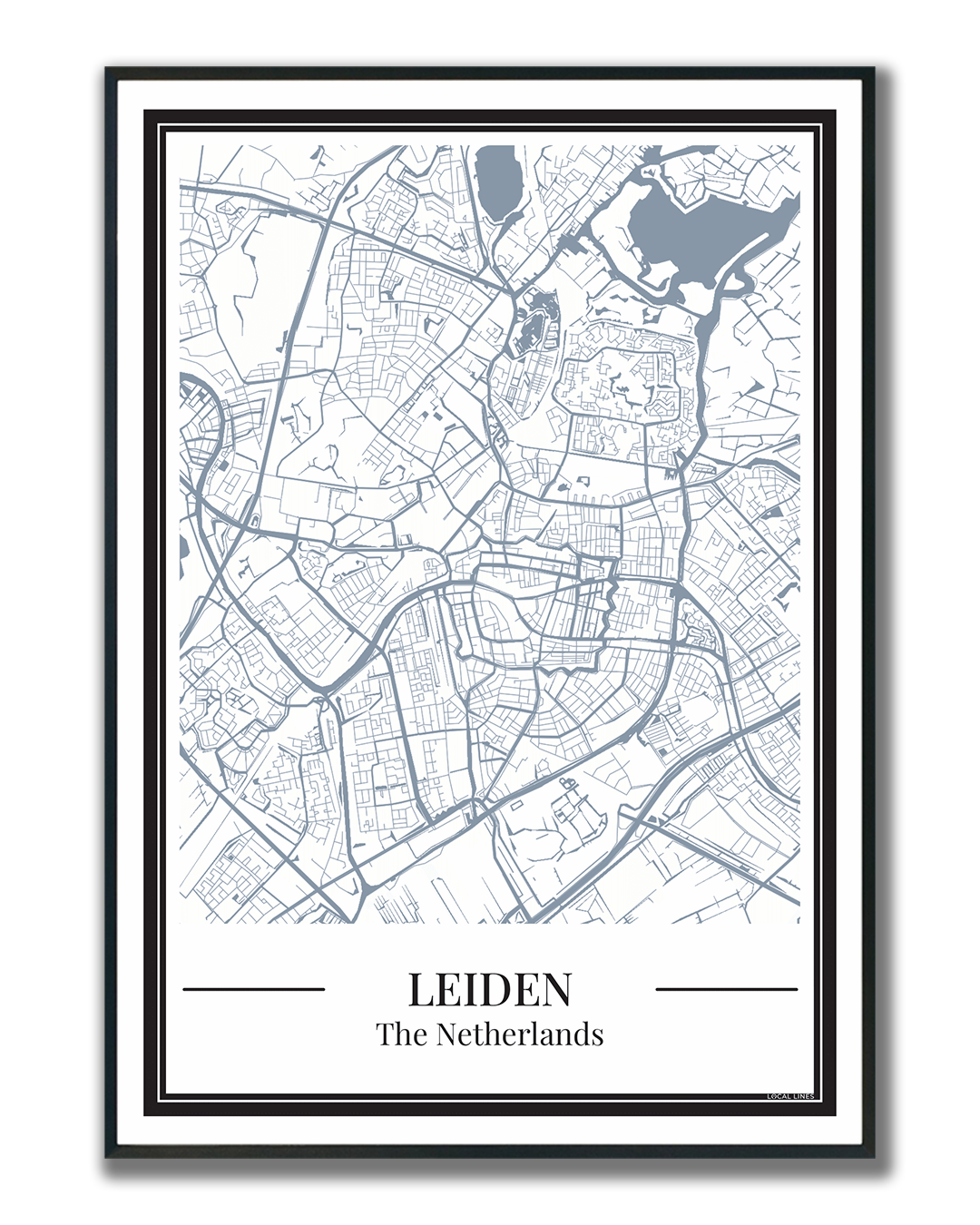 Leiden - Poster Slate Blue