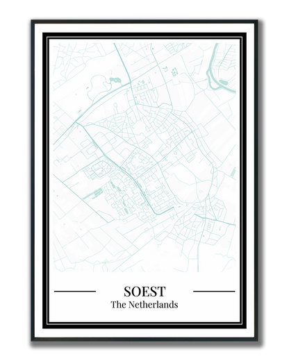 Soest - Poster Aqua Blue