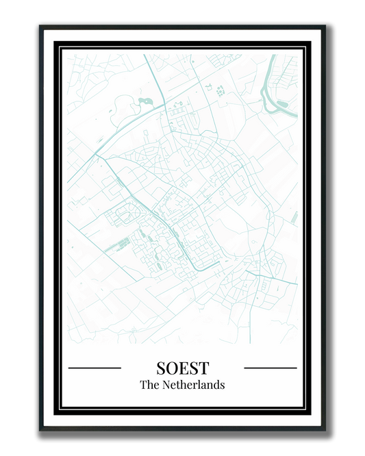 Soest - Poster Aqua Blue