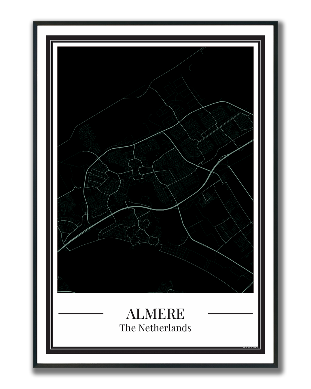 Almere - Poster Soft Teal