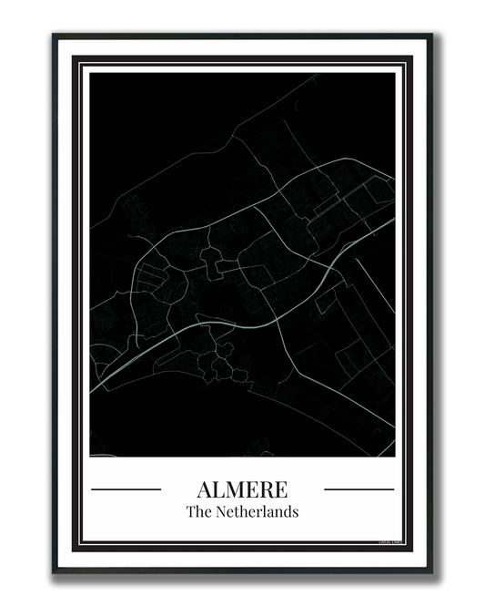 Almere - Poster Soft Teal