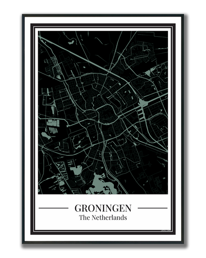 Groningen - Poster Soft Teal