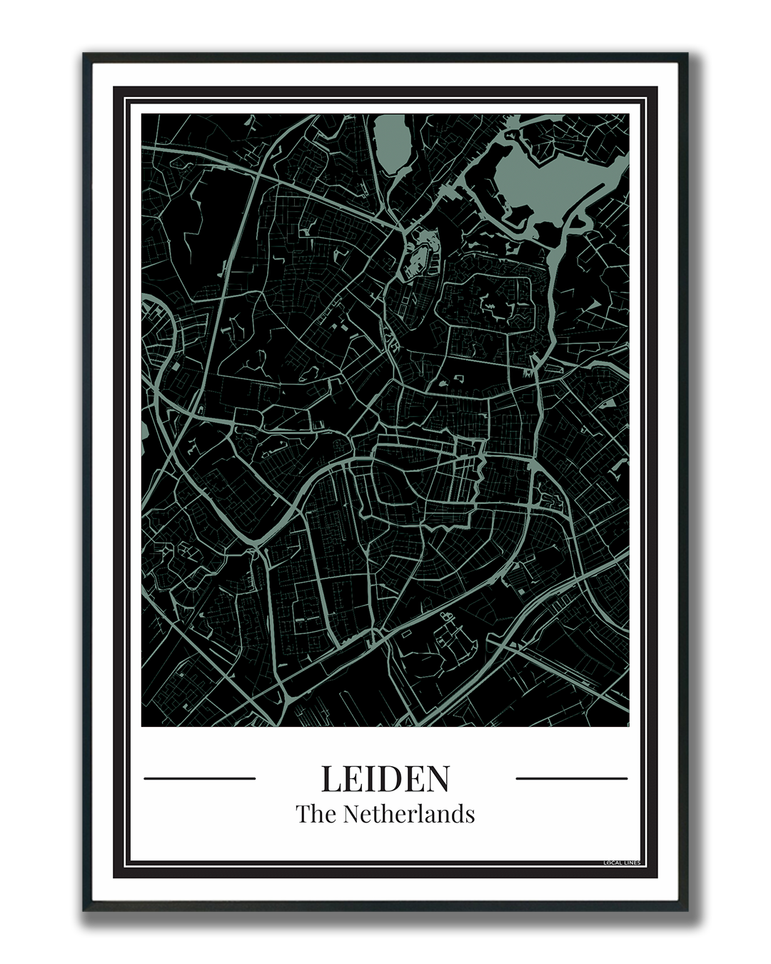 Leiden - Poster Soft Teal