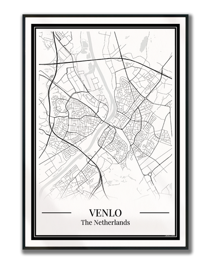 Venlo — stadskaart poster