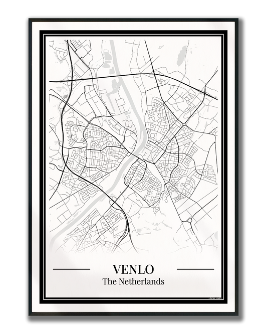 Venlo — stadskaart poster