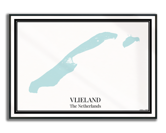 Vlieland - Poster Aqua Blue