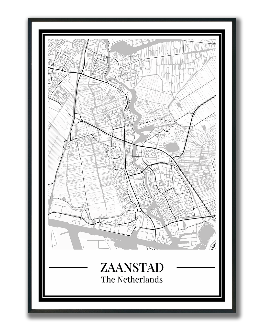 Poster Zaanstad | Stadskaart