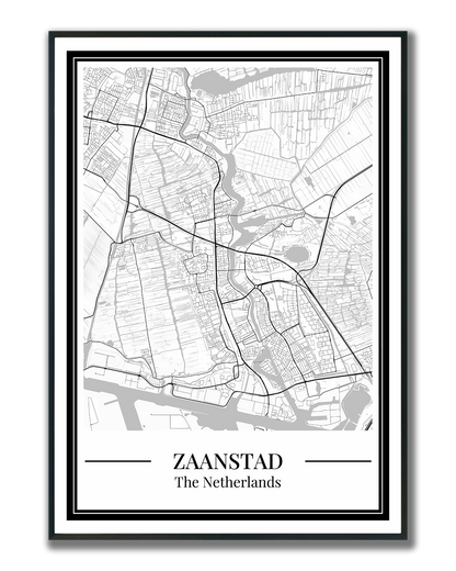 Poster Zaanstad | Stadskaart