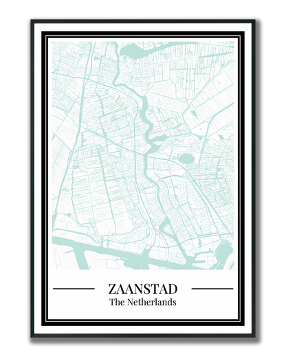Zaanstad - Poster Aqua Blue