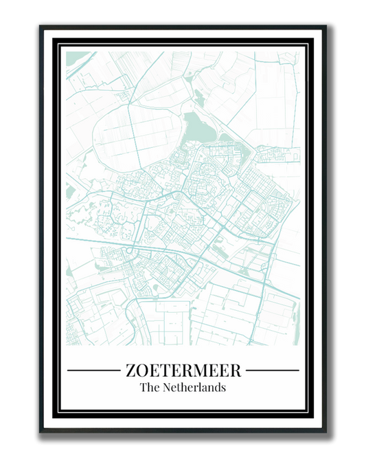Zoetermeer - Poster Aqua Blue