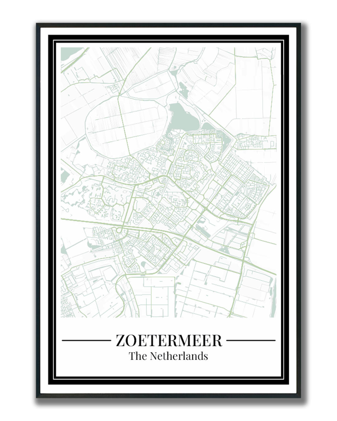 Zoetermeer - Poster Sage Green