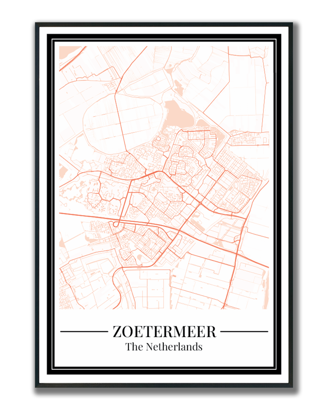 Zoetermeer - Poster Warm Peach