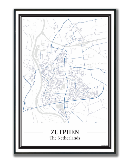 Zutphen - Poster Slate Blue
